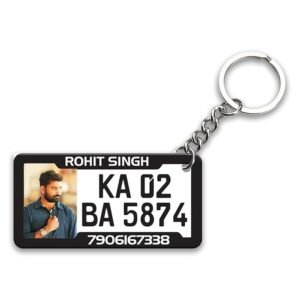 CUSTOMIZED KEYCHAIN (NUMBER PLATE KEYCHAIN)
