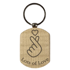 WOODEN KEYCHAIN